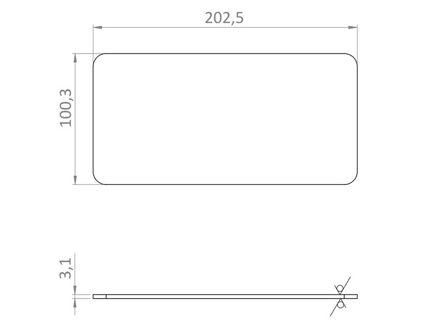 Radome de PEEK de 3.1mm