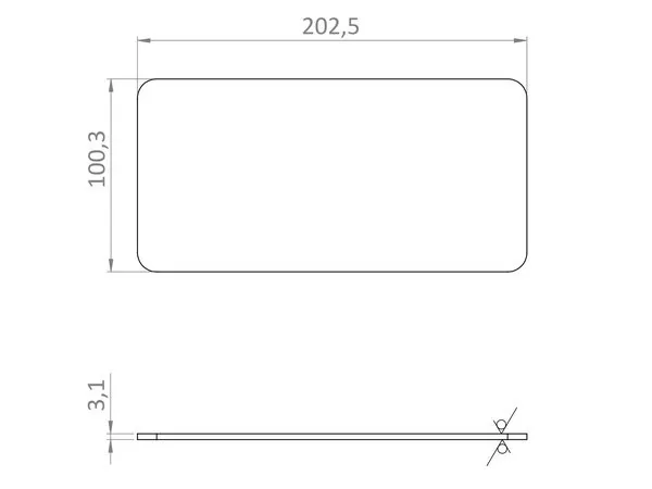 Radome de PEEK de 3.1mm